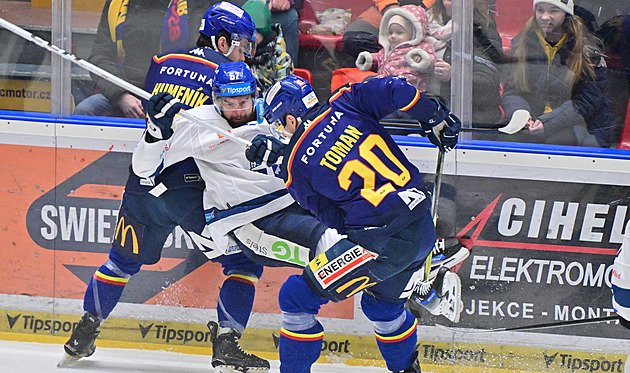 ONLINE: Kladno vede v Budějovicích, Brno čelí Liberci. Pardubice hrají v Olomouci