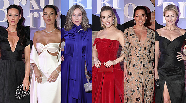 Móda z plesu jako Brno: Dámy předvedly sexy výstřihy a šperky za miliony